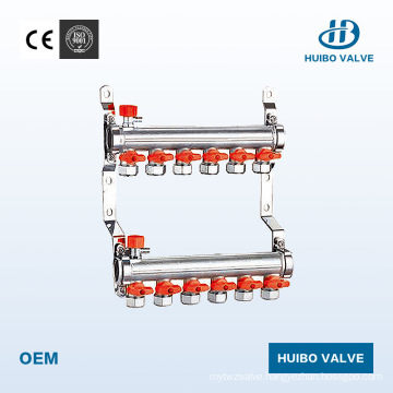 China High Quality Brass Underfloor Heating Manifold with Ce